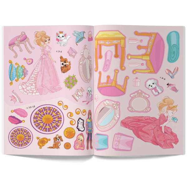 Фото -  Crystal Book Книжка з наліпками. Книга Принцеси (9789669369758)