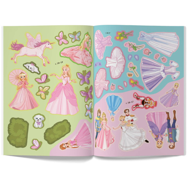 Фото -  Crystal Book Книжка з наліпками. Книга Принцеси (9789669369758)