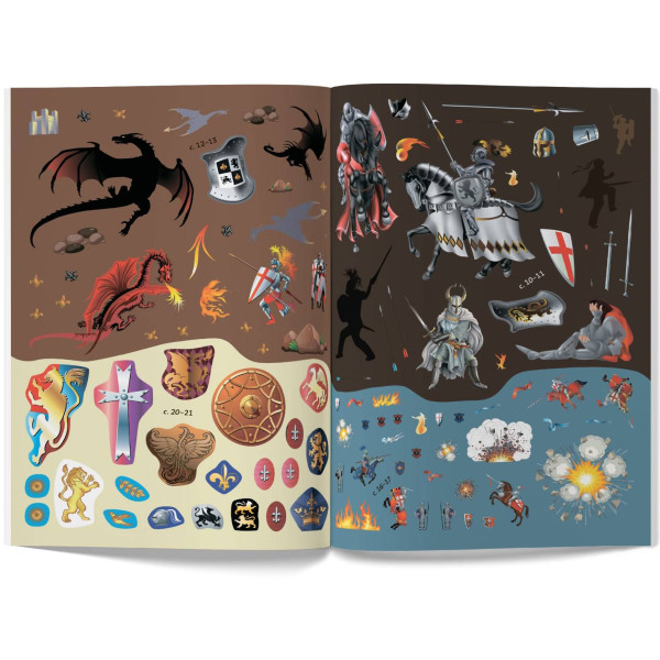 Фото -  Crystal Book Книжка з наліпками. Лицарі (9789669369789)