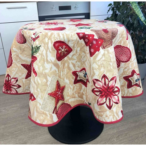 Фото - Скатерть круглая Прованс D 140 "Пряности" (024237)