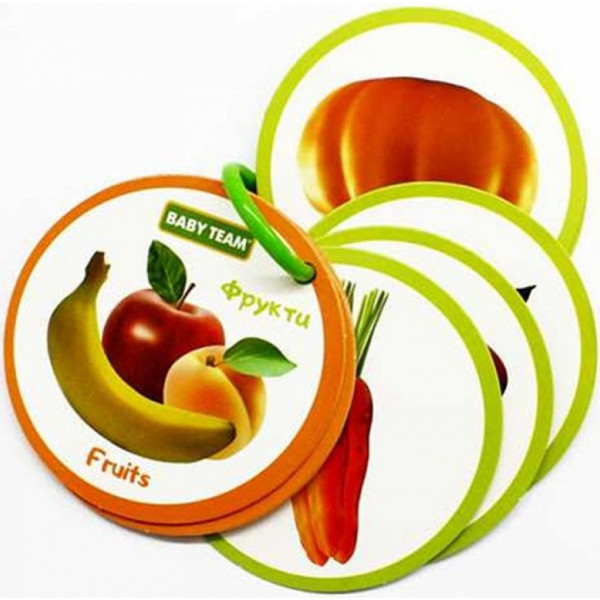 Фото - Книжка-іграшка Baby Team Фрукти-овочі (8730)