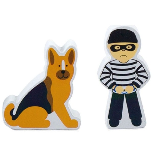 Фото - Набор игровых фигурок Viga Toys к ж/д Полицейский участок (50814)