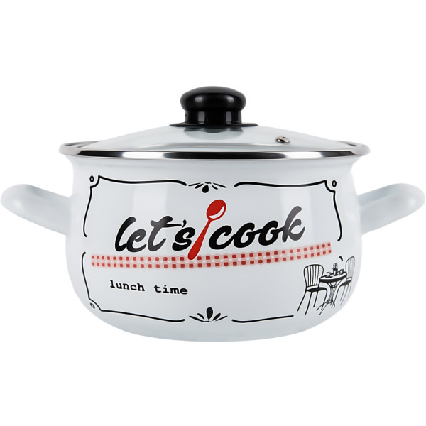 Фото - Каструля Gusto 
Lets Cook White 18 см 3.1 л (GT-T-118-LCW)