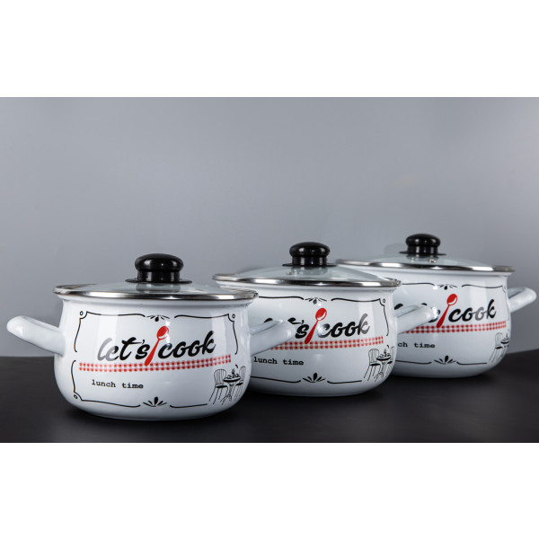 Фото - Каструля Gusto 
Lets Cook White 20 см 4.0 л (GT-T-120-LCW)