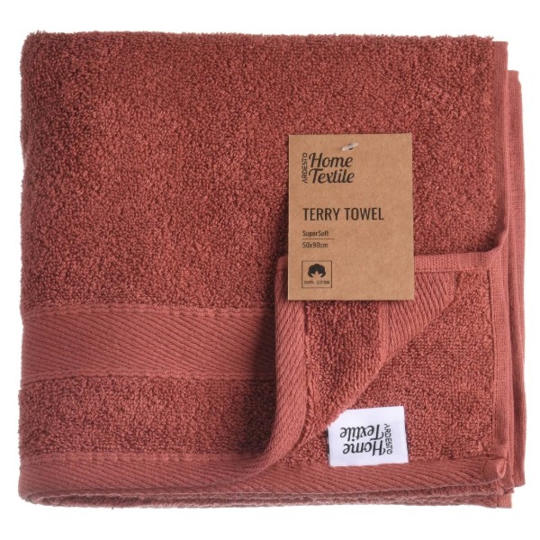 Фото - Полотенце для лица ARDESTO махровое SuperSoft терракота 50х90 см (ART2250RT)