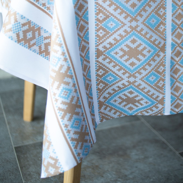 Фото - Скатерть прямоугольная Едельвіка бежевая 170х166 см  (52-25/00)