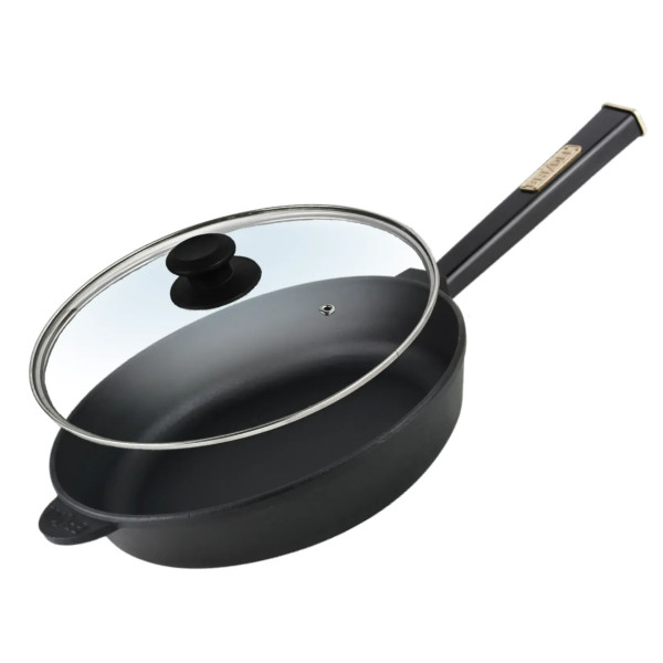 Фото - Сковорода універсальна Brizoll O2860-P1-C Optima-Black 280х69,5 мм, з кришкою