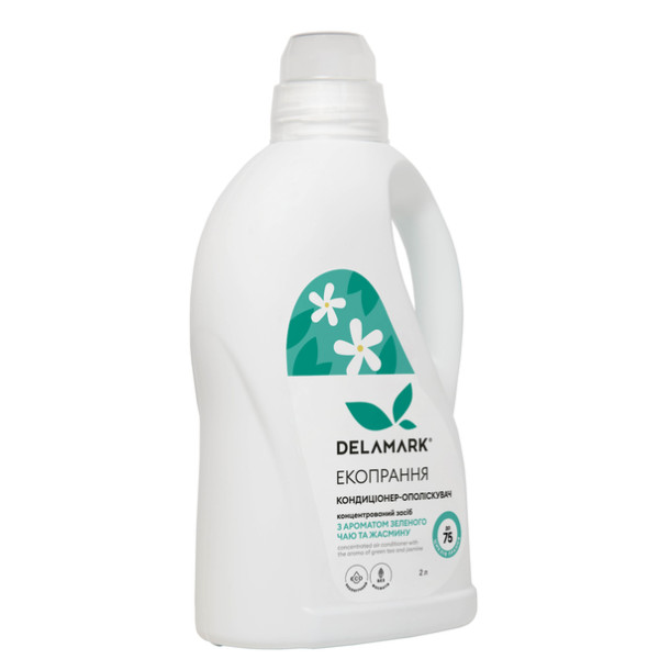 Фото - Ополаскиватель для белья DeLaMark с ароматом зеленого чая и жасмина 2 л (4820152331397)