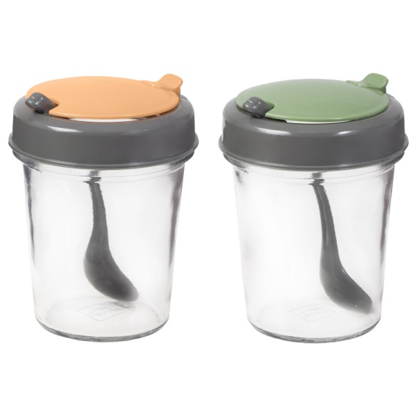 Фото - Ємність для спецій і приправ Herevin Colours Conical Spice Jar з ложкою MIX 0.32 л в асортименті (131509-150)