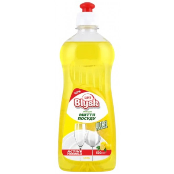 Фото - Засіб для ручного миття посуду Super Blysk Lemon 0,5 л (SB51110)