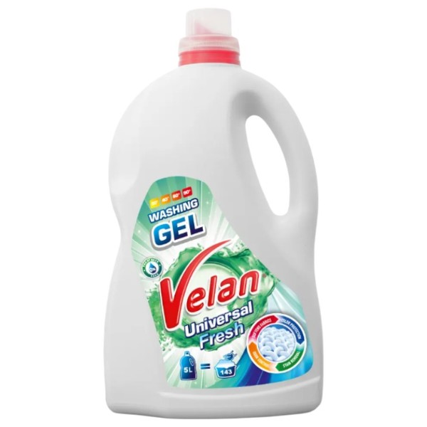 Фото - Гель для стирки Velan Universal Fresh 5 л (VL52193)