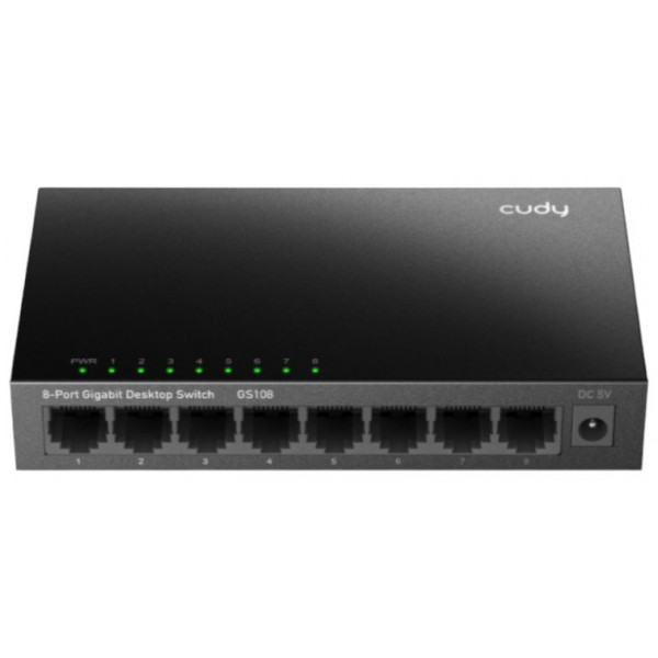 Фото - Коммутатор локальної мережі (Switch) Cudy GS108