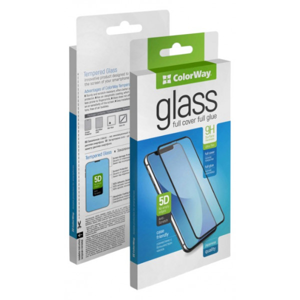 Фото - Защитное стекло для смартфона Colorway 9H FC glue for Apple iPhone 16 Pro Black (CW-GSFGAI16P-BK)