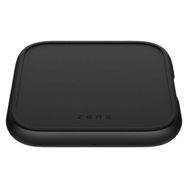 Фото - Бездротовий зарядний пристрій Zens Single Aluminium Wireless Charger Black with 18W USB-C PD Wall Charger (ZESC14B/00)