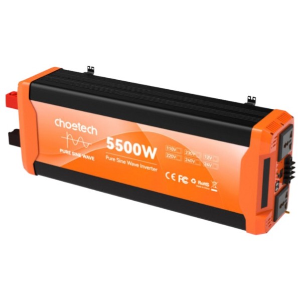 Фото - Инвертор автомобильный Choetech 12V 220V 2500Вт (CJ5000Q-V2)