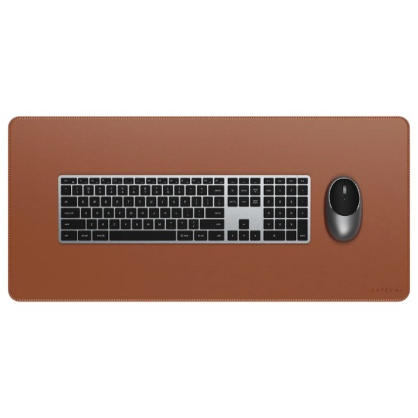 Фото - Килимок для миші Satechi Vegan Leather Premium Desk Mat Brown (ST-LPDMN)