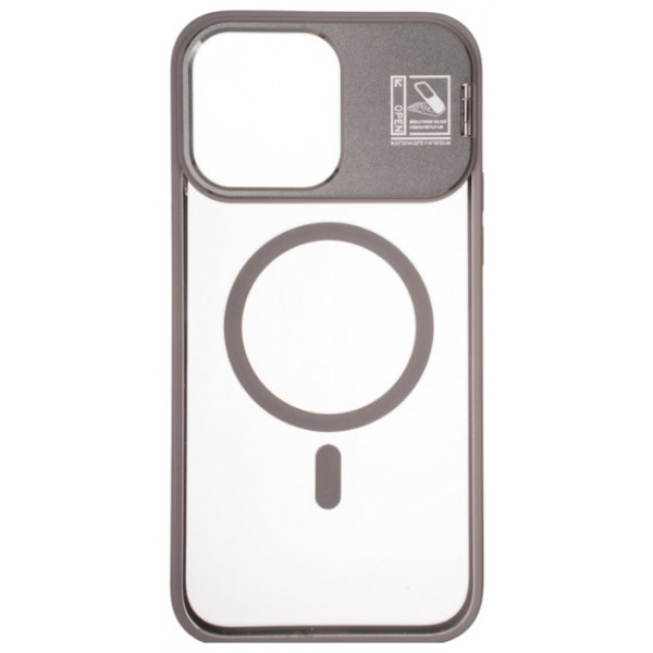 Фото - Чохол для смартфону Gelius Yoga Case Camera stand MagSafe for iPhone 15 Pro Gun Grey (98757)