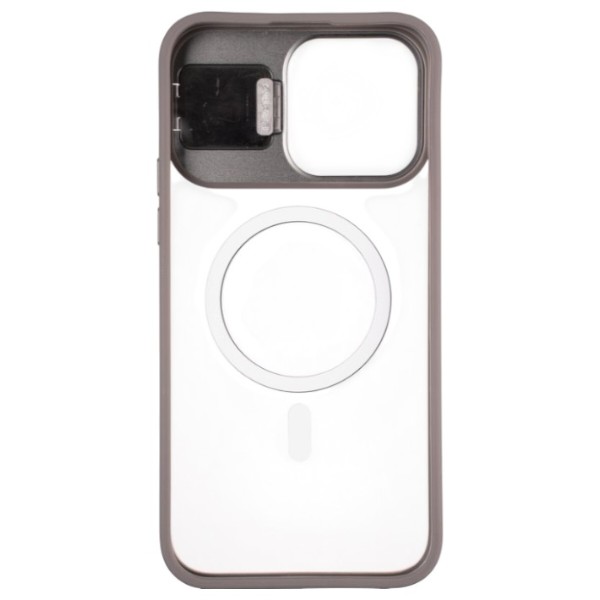 Фото - Чохол для смартфону Gelius Yoga Case Camera stand MagSafe for iPhone 15 Pro Max Gun Grey (98758)