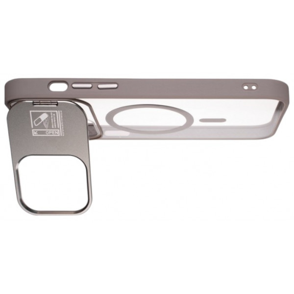 Фото - Чохол для смартфону Gelius Yoga Case Camera stand MagSafe for iPhone 15 Pro Gun Grey (98757)