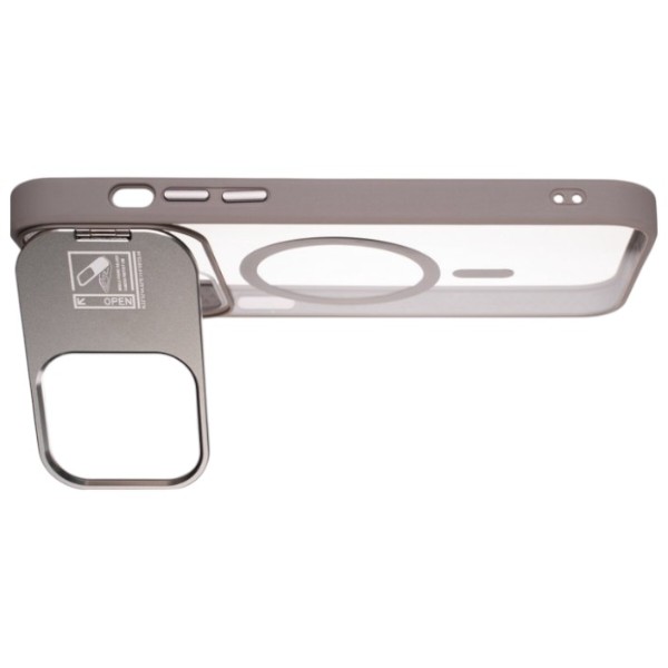 Фото - Чохол для смартфону Gelius Yoga Case Camera stand MagSafe for iPhone 15 Pro Max Gun Grey (98758)