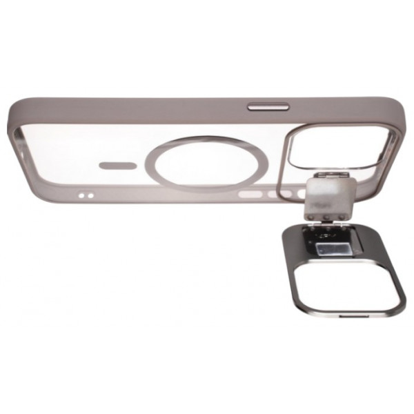 Фото - Чохол для смартфону Gelius Yoga Case Camera stand MagSafe for iPhone 15 Pro Gun Grey (98757)