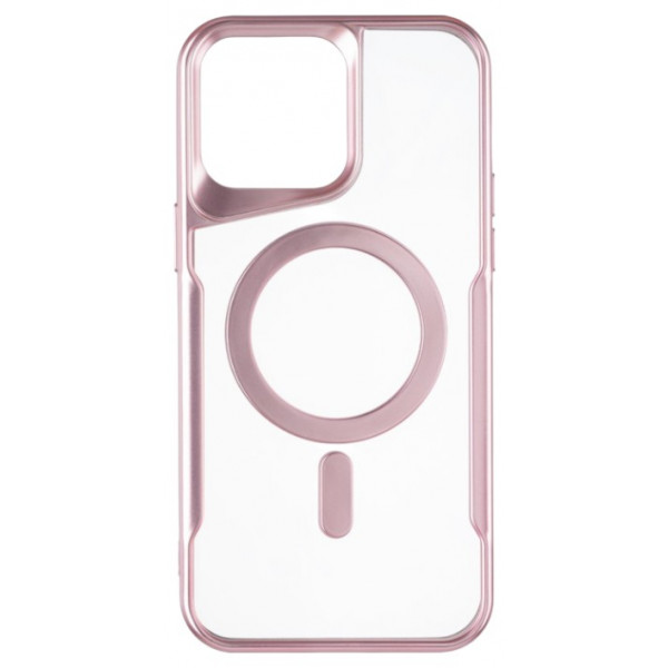 Фото - Чохол для смартфону Gelius Casual Frame Case MagSafe for iPhone 12 Rose Gold (98577)
