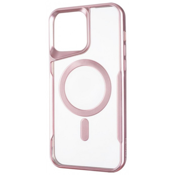 Фото - Чохол для смартфону Gelius Casual Frame Case MagSafe for iPhone 12 Rose Gold (98577)