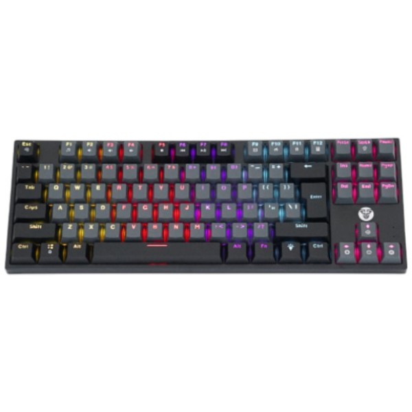 Фото - Клавиатура проводная игровая Fantech ATOM MK876 (Eng) Grey (red switch)