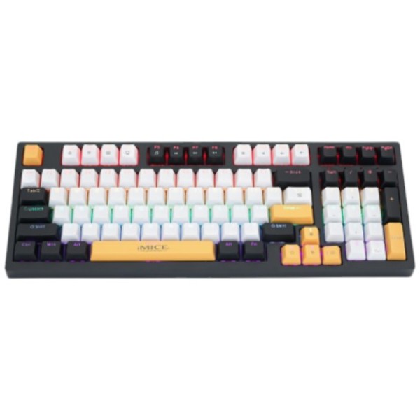 Фото - Клавиатура проводная игровая iMice GK500 USB Wired (TYPE-C) White-Black