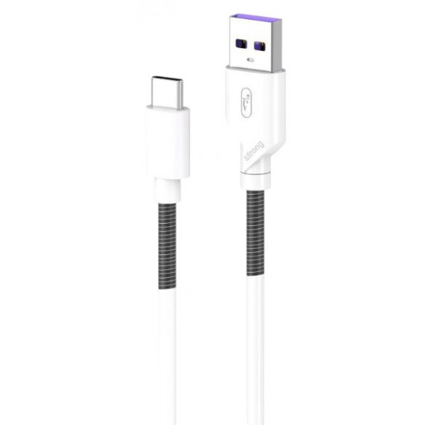Фото - Кабель синхронізації даних SkyDolphin S27L Spring Anti-Brake USB - USB Type-C (M/M) 1m White (SDUSB-000610)