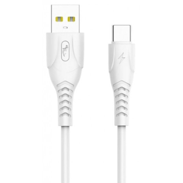 Фото - Кабель синхронізації даних SkyDolphin S08T USB - USB Type-C (M/M) 1m White (SDUSB-000562)