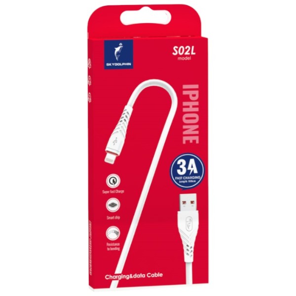 Фото - Кабель SkyDolphin S02L USB - Lightning (M/M) 1m White (SDUSB-000586) Фото - Кабель SkyDolphin S02L USB - Lightning (M/M) 1m White (SDUSB-000586)