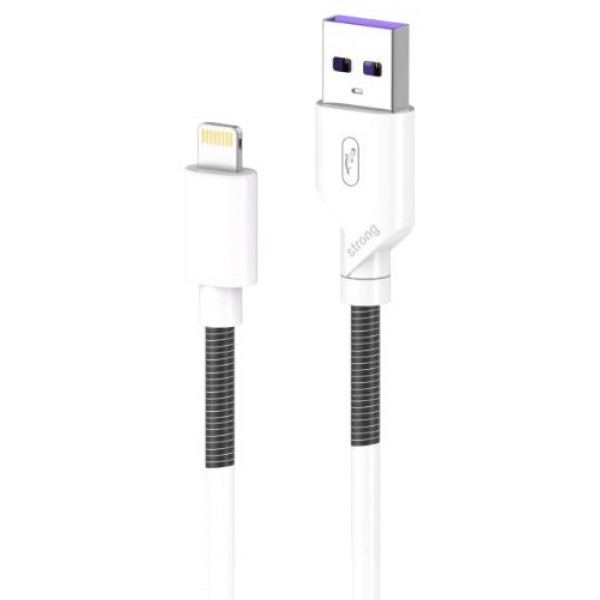 Фото - Кабель SkyDolphin S27L Spring Anti-Brake USB - Lightning (M/M) 1m White (SDUSB-000608)