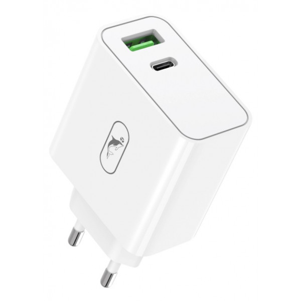 Фото - Мережевий зарядний пристрій SkyDolphin SC10 High Power PD 65W+QC3.0 White (SDMZP-000188) Фото - Мережевий зарядний пристрій SkyDolphin SC10 High Power PD 65W+QC3.0 White (SDMZP-000188)