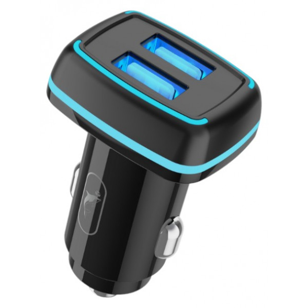Фото - Автомобільний зарядний пристрій SkyDolphin SZ18 2USB, 3.4A Black (SDAZP-000098)