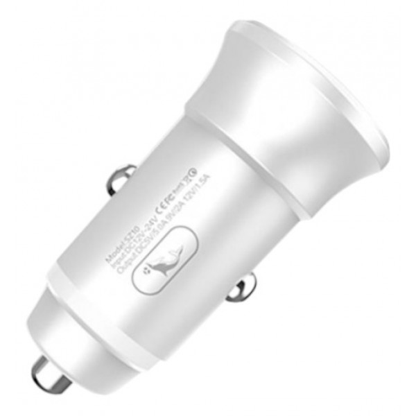 Фото - Автомобільний зарядний пристрій SkyDolphin SZ10 QC3.0 1USB, 3.1A White (SDAZP-000085)