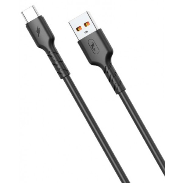 Фото - Кабель синхронізації даних SkyDolphin S07T TPE High Elastic Line USB - USB Type-C (M/M) 1m White (SDUSB-000595)