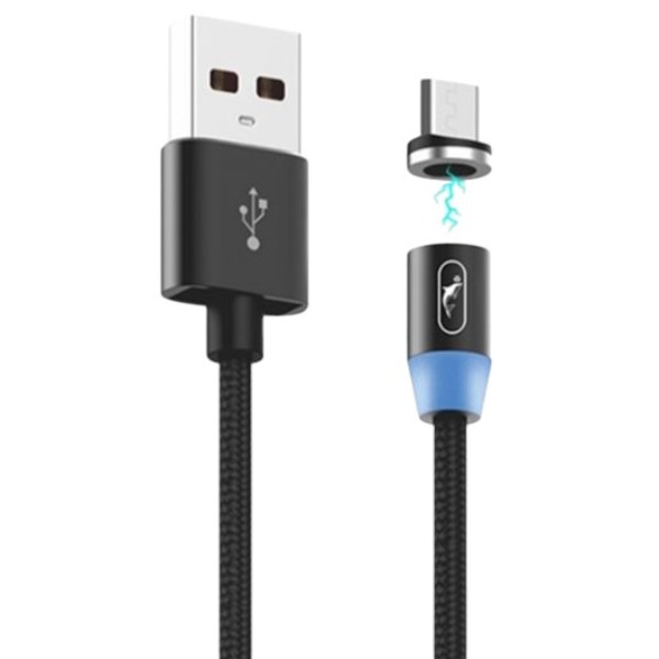 Фото - Кабель SkyDolphin S59V Magnetic USB - мicro USB (M/M) 1m Black (SDUSB-000442)