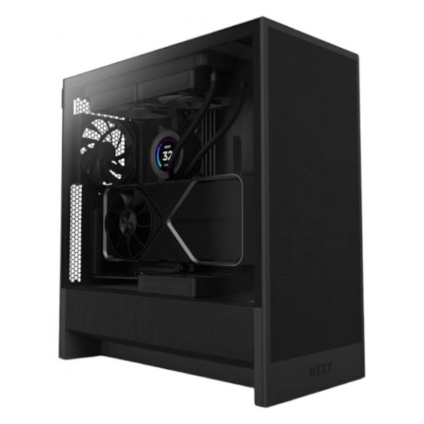 Фото - Корпус NZXT H5 Flow Compact Mid-Tower ATX Case - All Black (CC-H52FB-01)