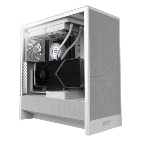 Фото - Корпус NZXT H5 Flow Compact Mid-Tower ATX Case - All White (CC-H52FW-01)