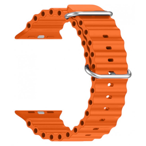Фото - Ремінець для смарт-годинника Armorstandart Ocean Band for Apple Watch 49/46/45/44/42 (Series 1-3) Orange (ARM81039)