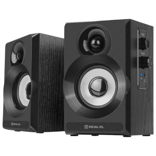Фото - Компьютерная акустика компактная 2.0 REAL-EL S-217 Black (EL121200013)