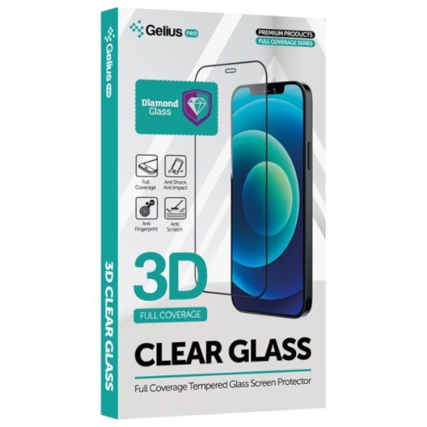 Фото - Захисне скло для смартфону Gelius Pro 3D Diamond for iPhone 12 Pro Max Black (99927)