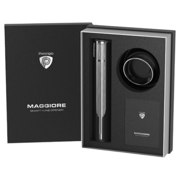Фото - Штопор Prestigio Maggiore Smart Wine Opener Black-Silver (PWO104SL_EN)