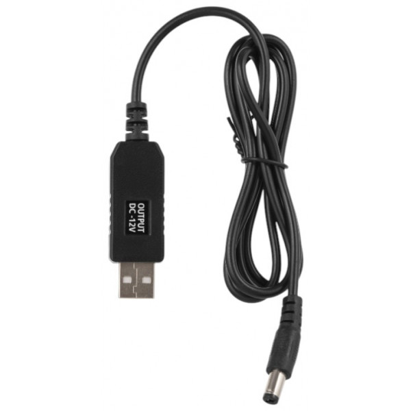 Фото - Кабель USB - DC 2E USB-A > DC 5.5х2.5мм (2E-CCAD12-BK)