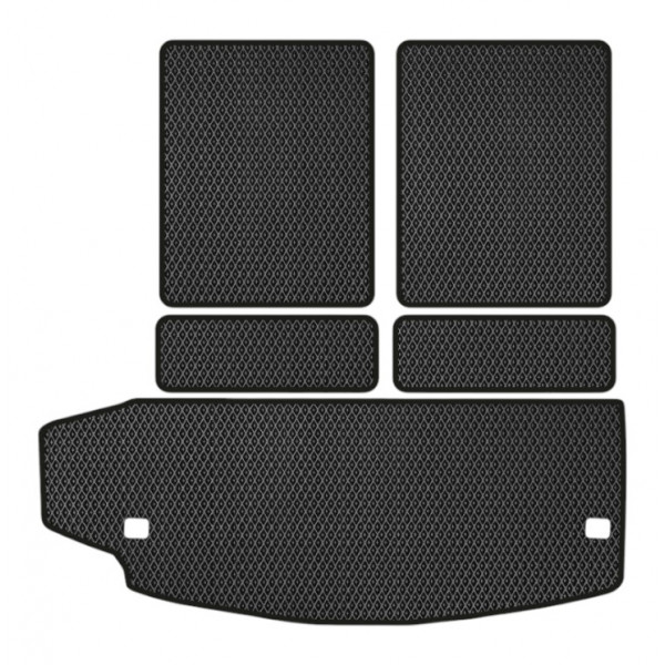 Фото - EVA коврик в багажник авто EVAtech для Durango (WK2) 7 seats Dodge 2010-2014 3 поколение SUV USA (DE14152BG5RBB)