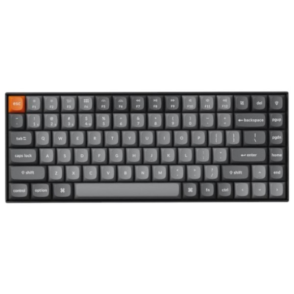 Фото - Клавіатура бездротова Keychron K2 Max 84Key, K Super Banana, WL/BT/USB-A, QMK, EN/UKR, White Led, Black (K2M-A4-UA)