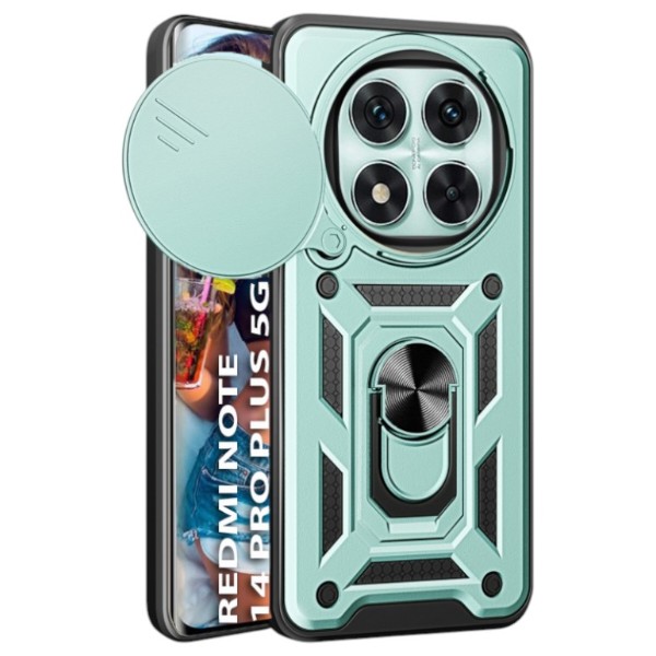Фото - Чохол для смартфону BeCover Military for Xiaomi Redmi Note 14 Pro Plus 5G Dark Green (712872)" Фото - Чохол для смартфону BeCover Military for Xiaomi Redmi Note 14 Pro Plus 5G Dark Green (712872)"
