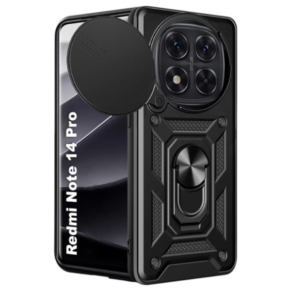 Фото - Чохол для смартфону BeCover Military for Xiaomi Redmi Note 14 Pro 5G Black (712869) Фото - Чохол для смартфону BeCover Military for Xiaomi Redmi Note 14 Pro 5G Black (712869)