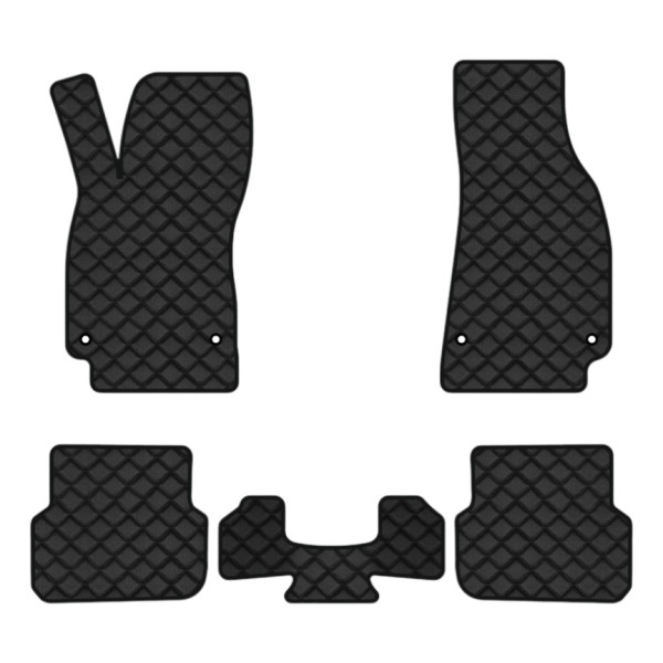 Фото - Килимки з екошкіри в салон авто EVAtech ECO для A6 (C6) Avant Audi 2005-2008 3 покоління Combi EU (AU12364CVB5AV4BBB)